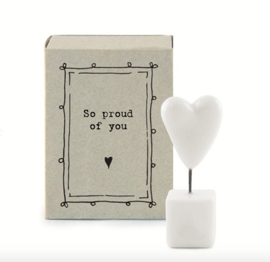 Gift Box - So proud of you keepsake gift Matchbox Heart