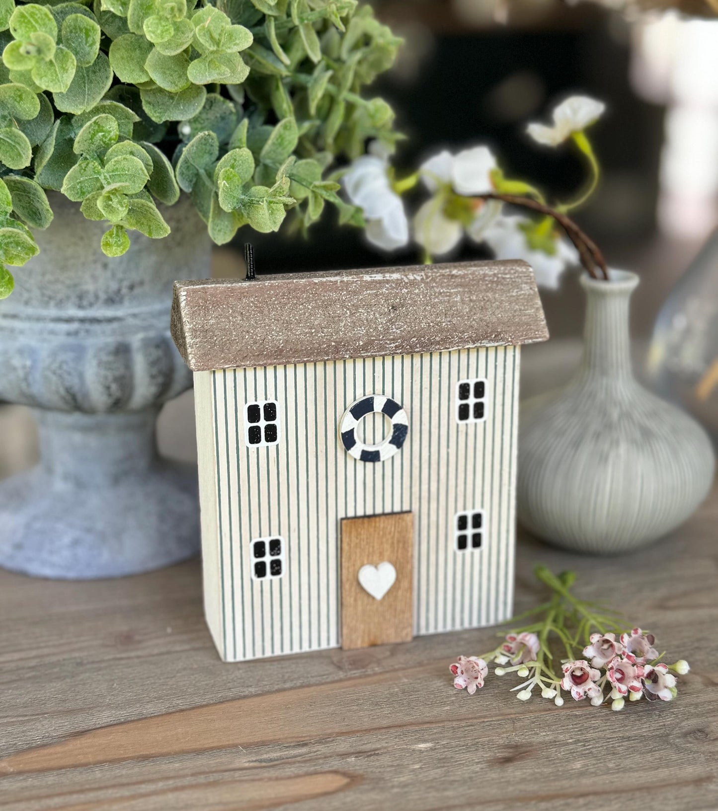 Coastal Striped Wooden House