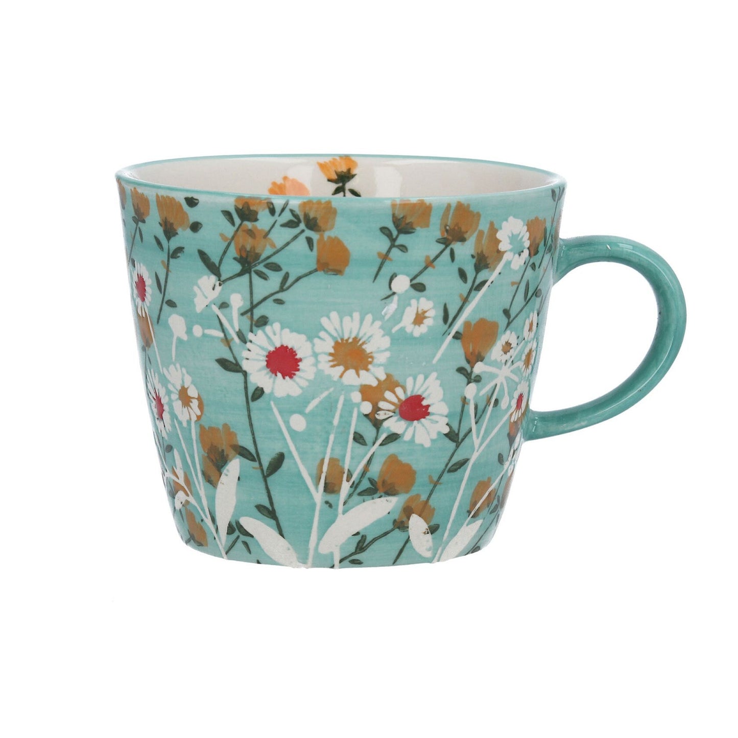 Ceramic Daisy Mugs 12.5cm - 2 Colour Options Available