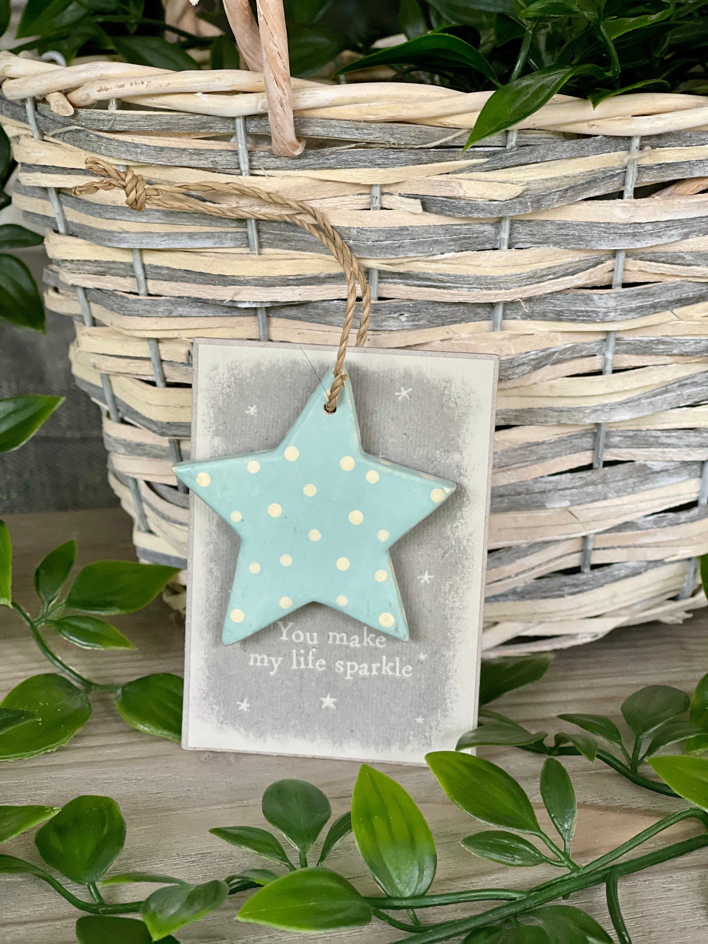 Dotty Star Tag - You make my life sparkle