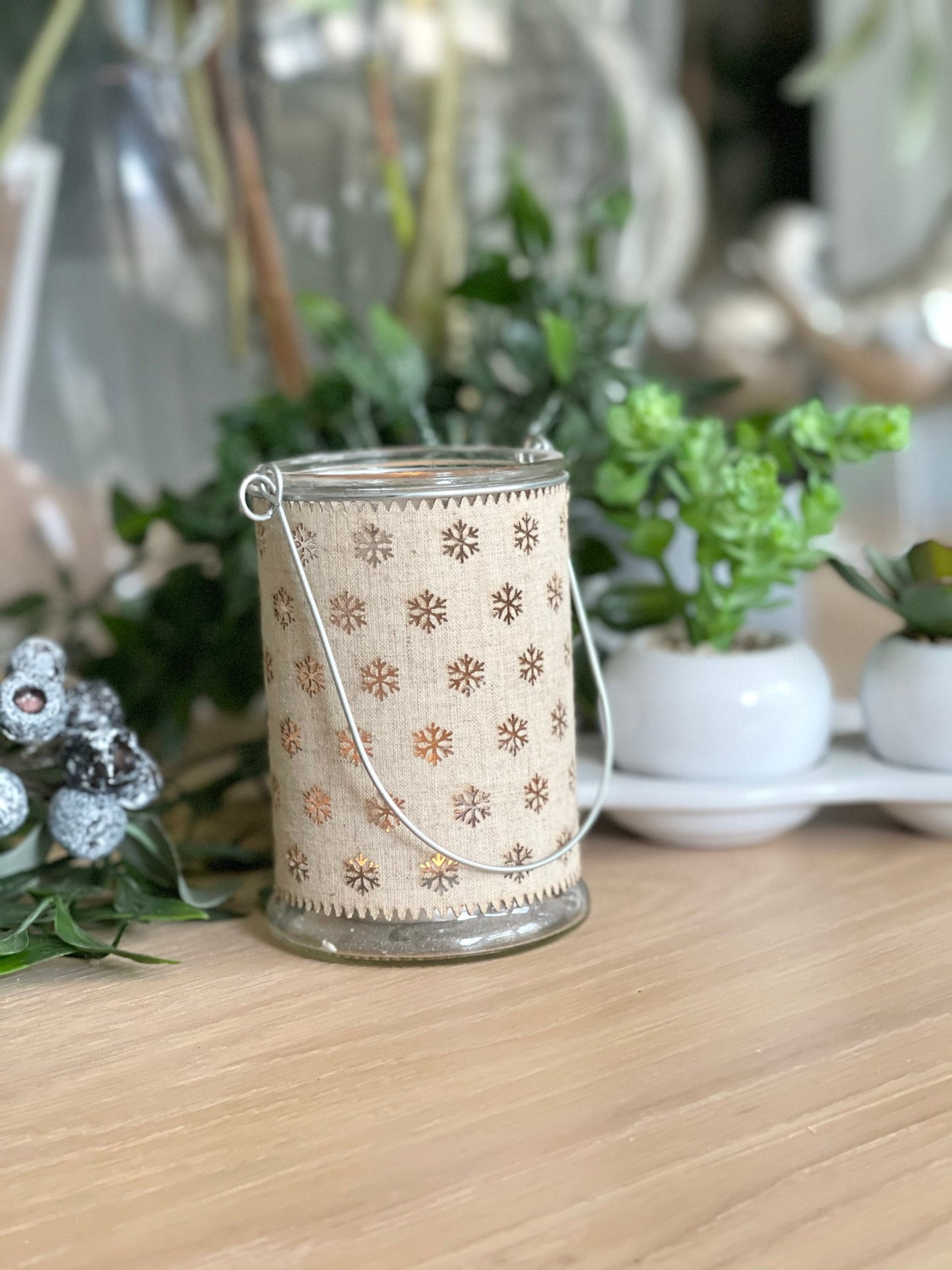 Glass Tealight Lantern