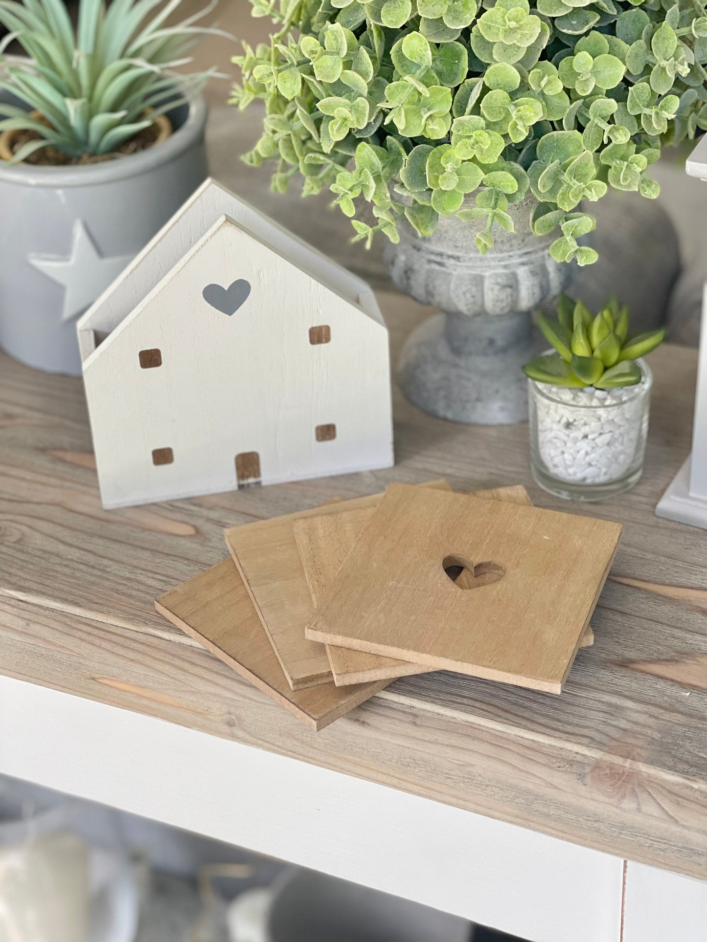 Set of Four Wooden Coasters