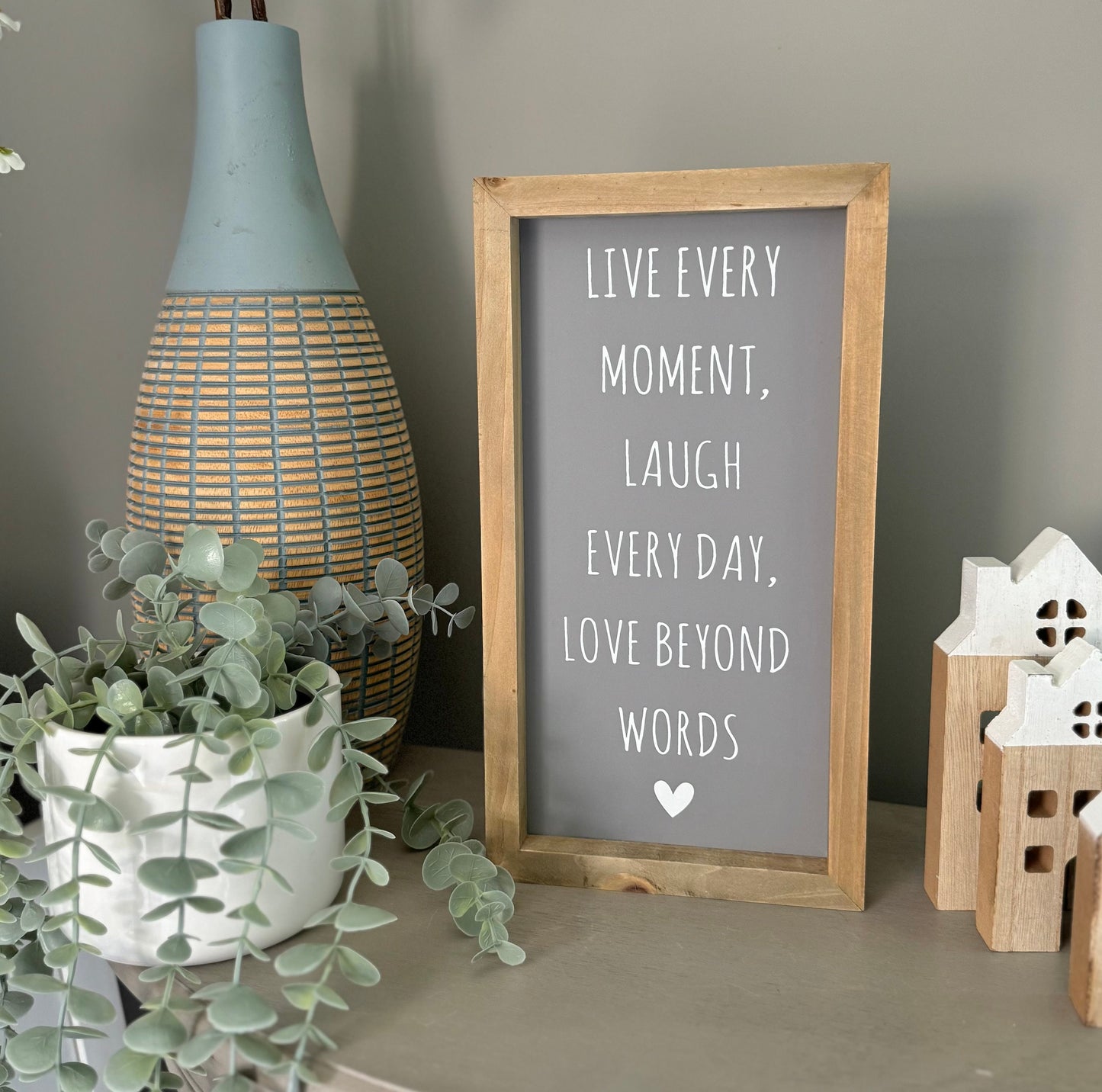 Framed Plaque - Live every moment