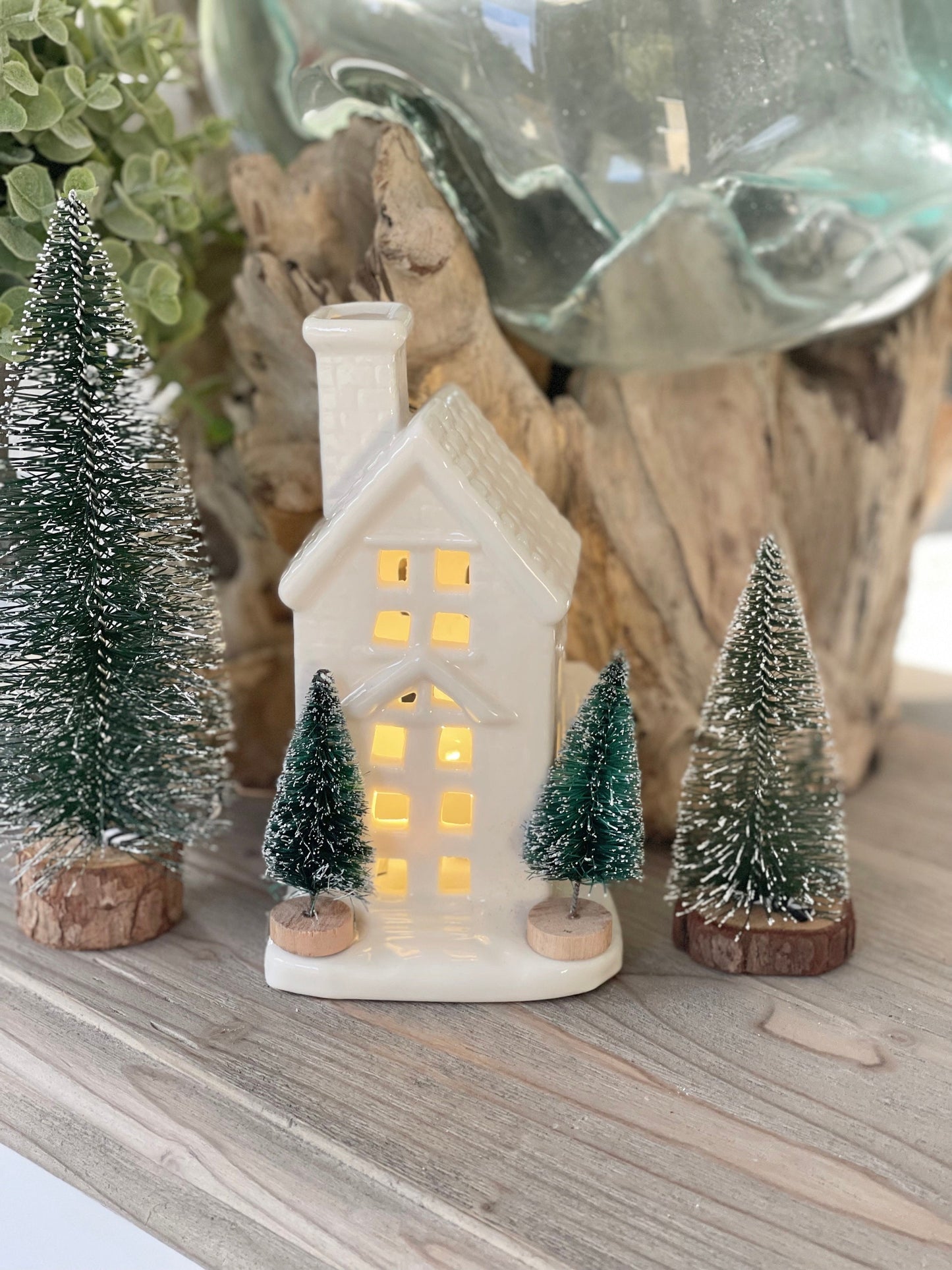White LED Festive House - 2 Sizes Available