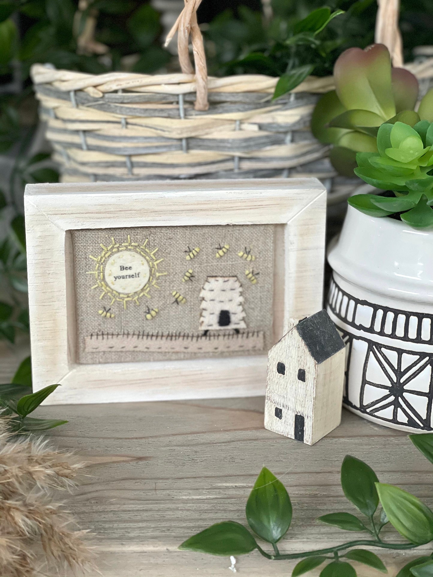 East Of India - Embroidered pic-Bee yourself