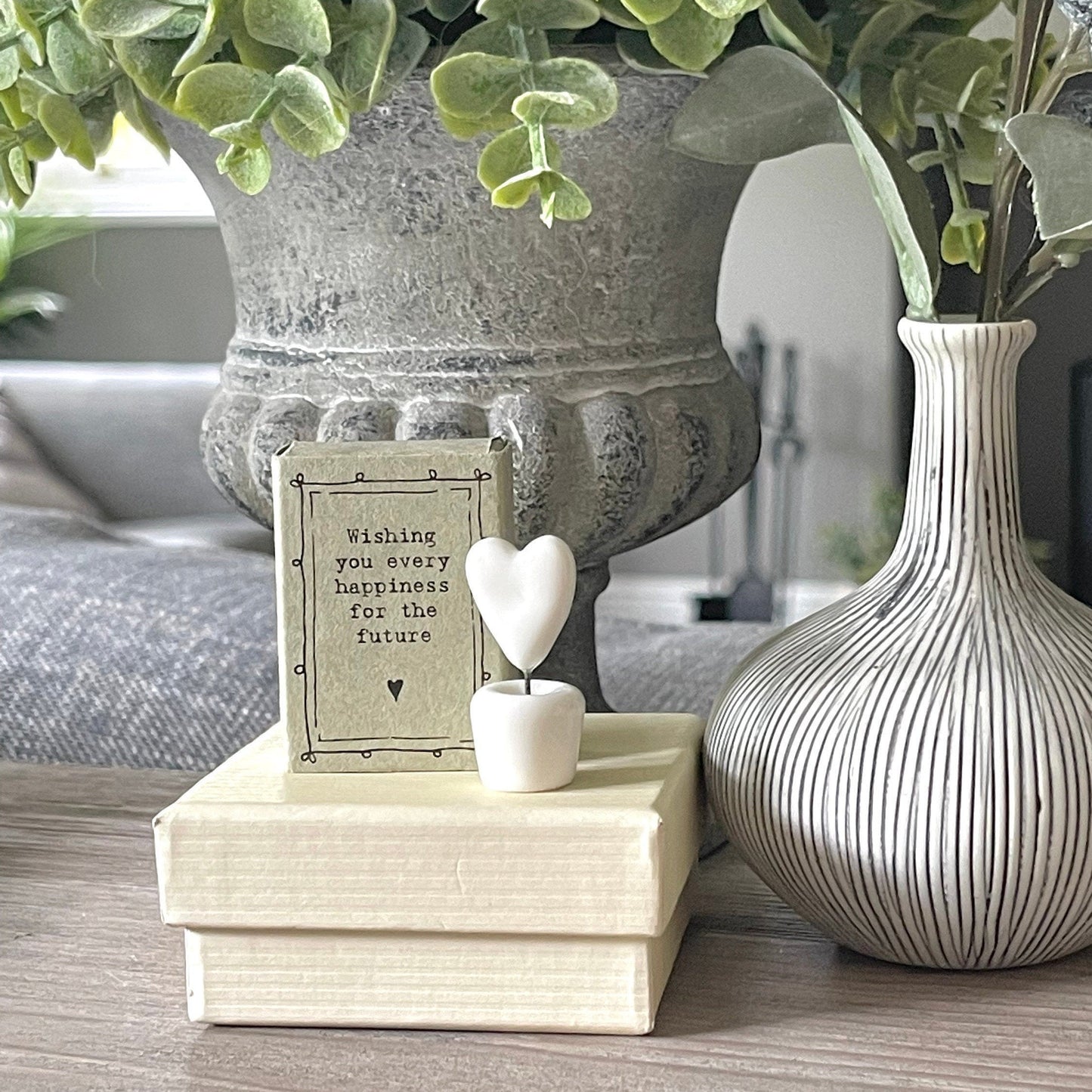 Gift Box - Happy Future. Matchbox Porcelain Heart