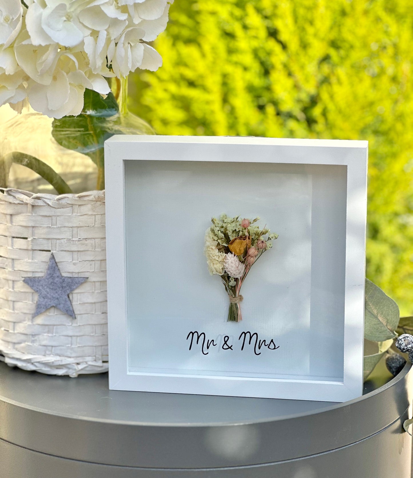 Framed Flowers - Mr & Mrs
