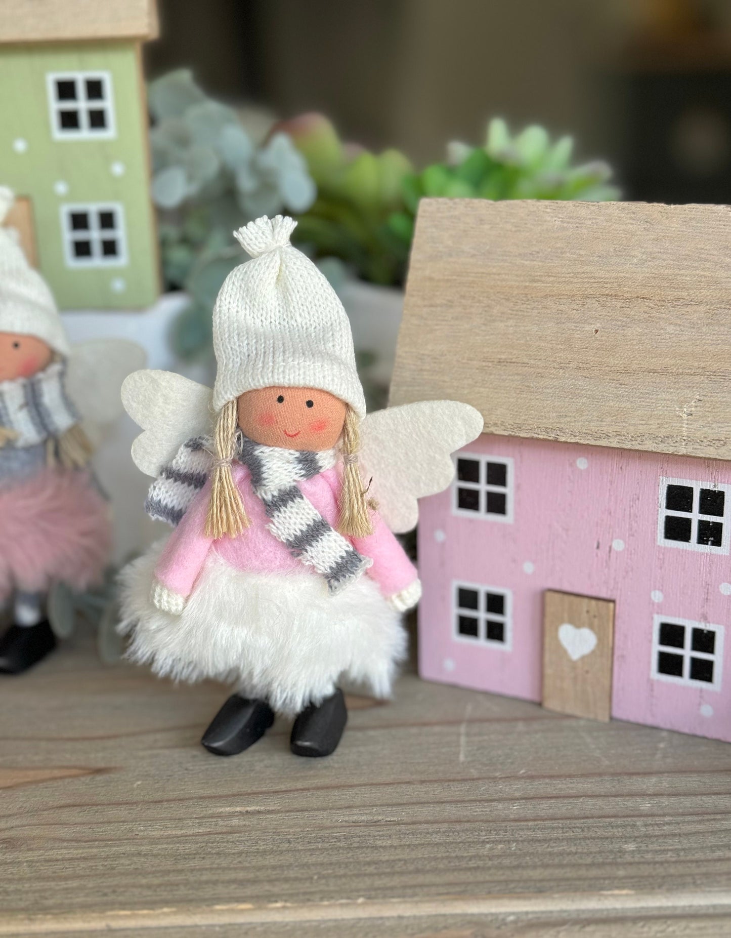 Soft Standing Pink/White/Grey Fairies - Available in 3 designs