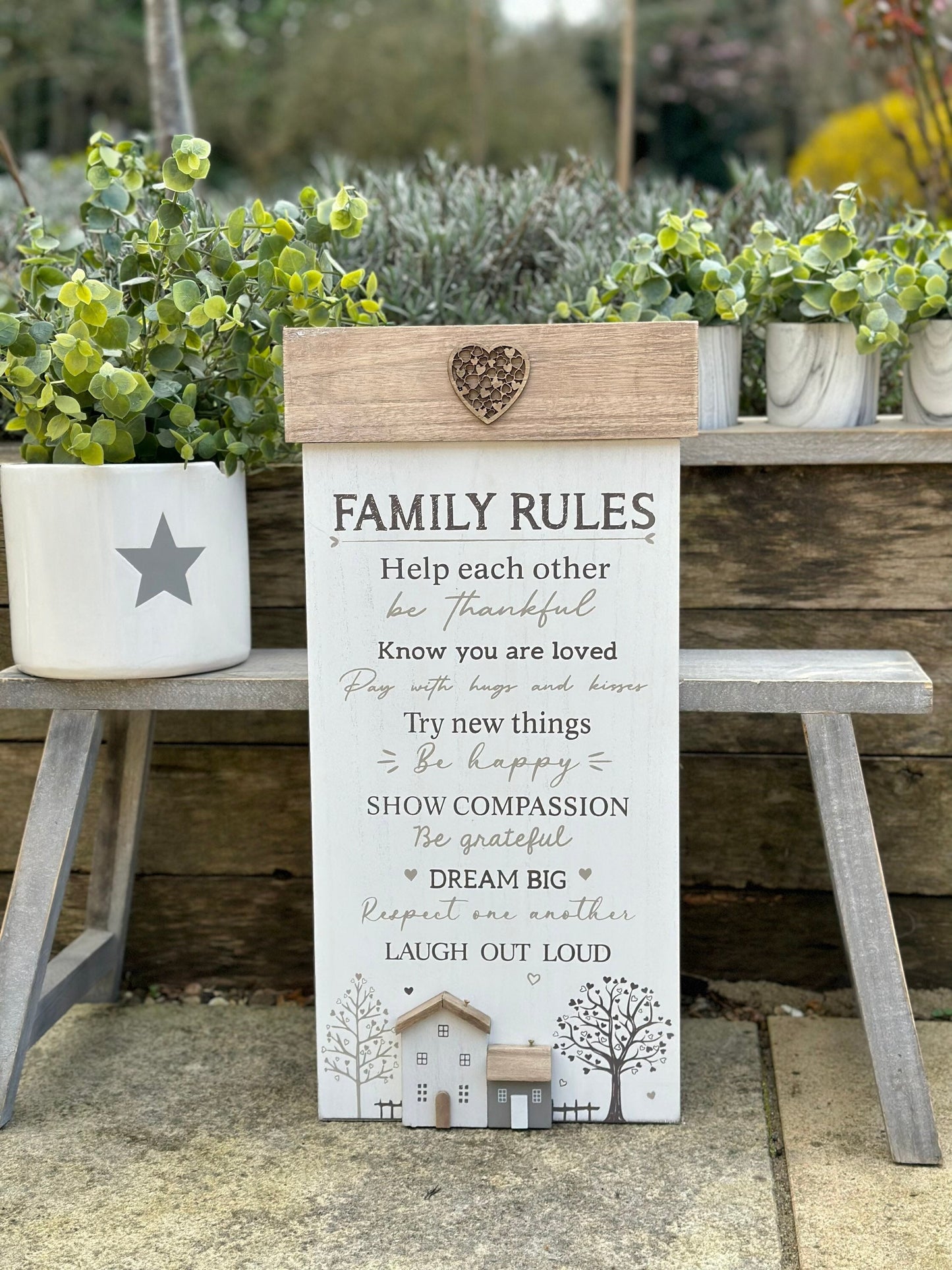 Family Rules Wooden Plaque/Sign
