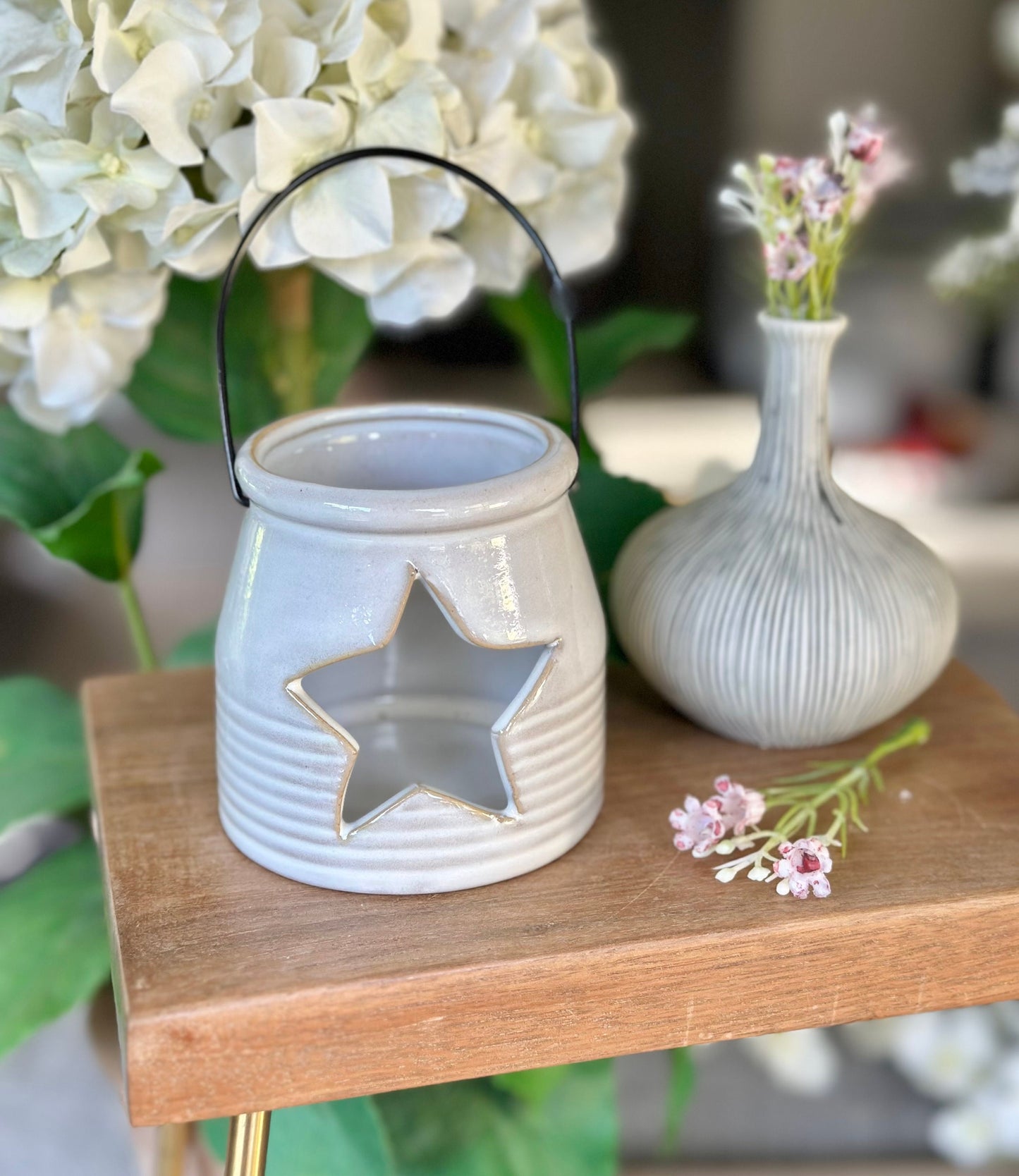 White Star Cut Lantern