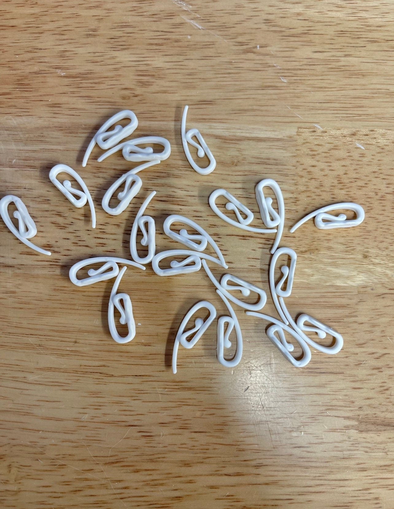 Strong Plastic Curtains Hooks - Tape Headed Curtains. FREE UK DELIVERY