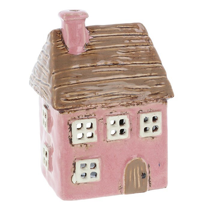 Thatch House Pink Tealight Holder