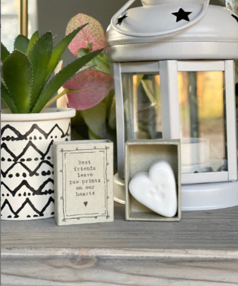 Best Friends - Matchbox Porcelain Heart