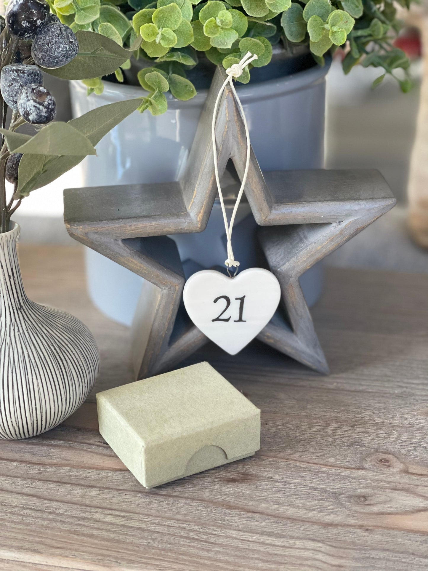 21 Porcelain Heart with Gift Box