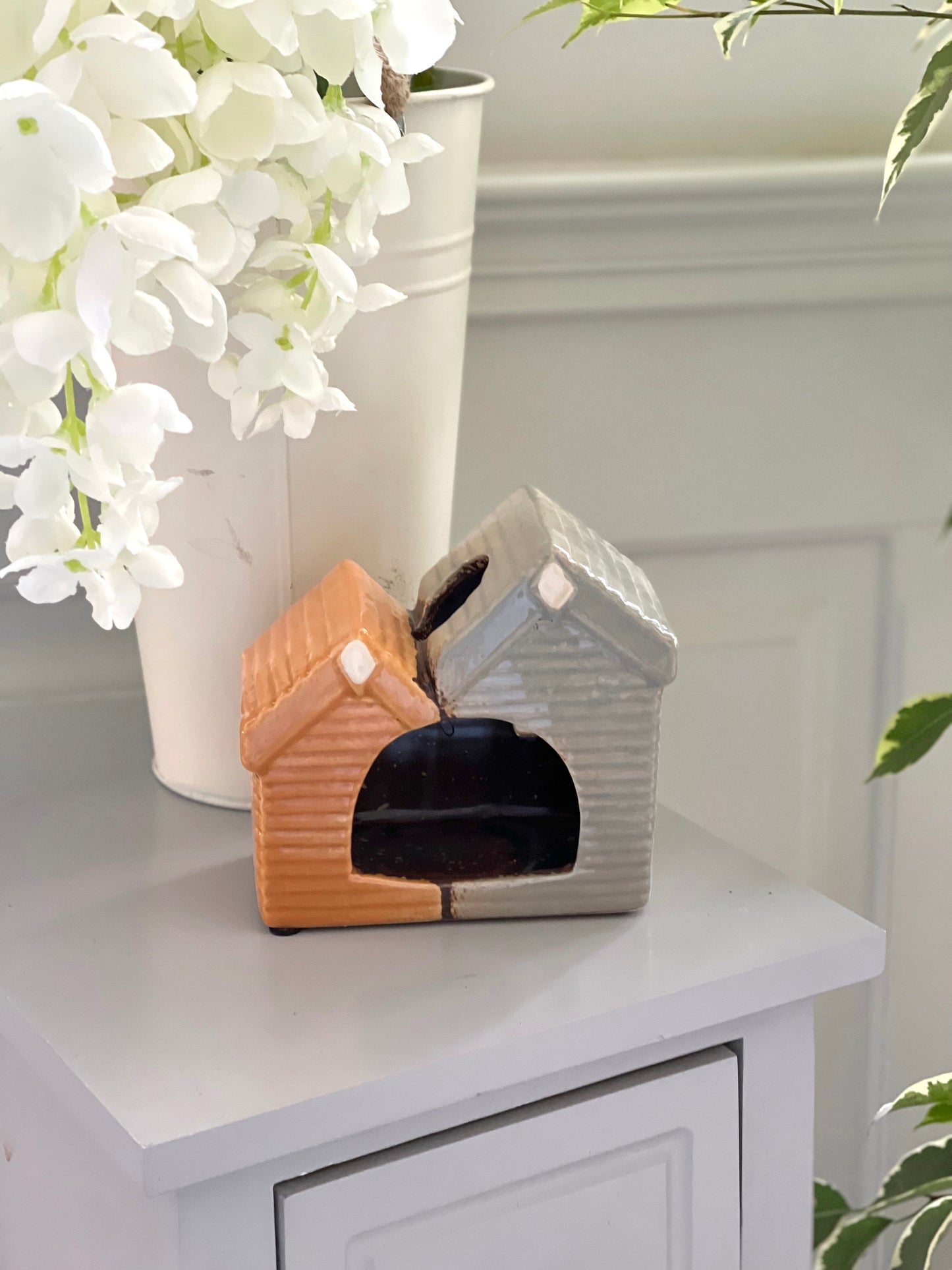 House Tea light Ceramic Holder