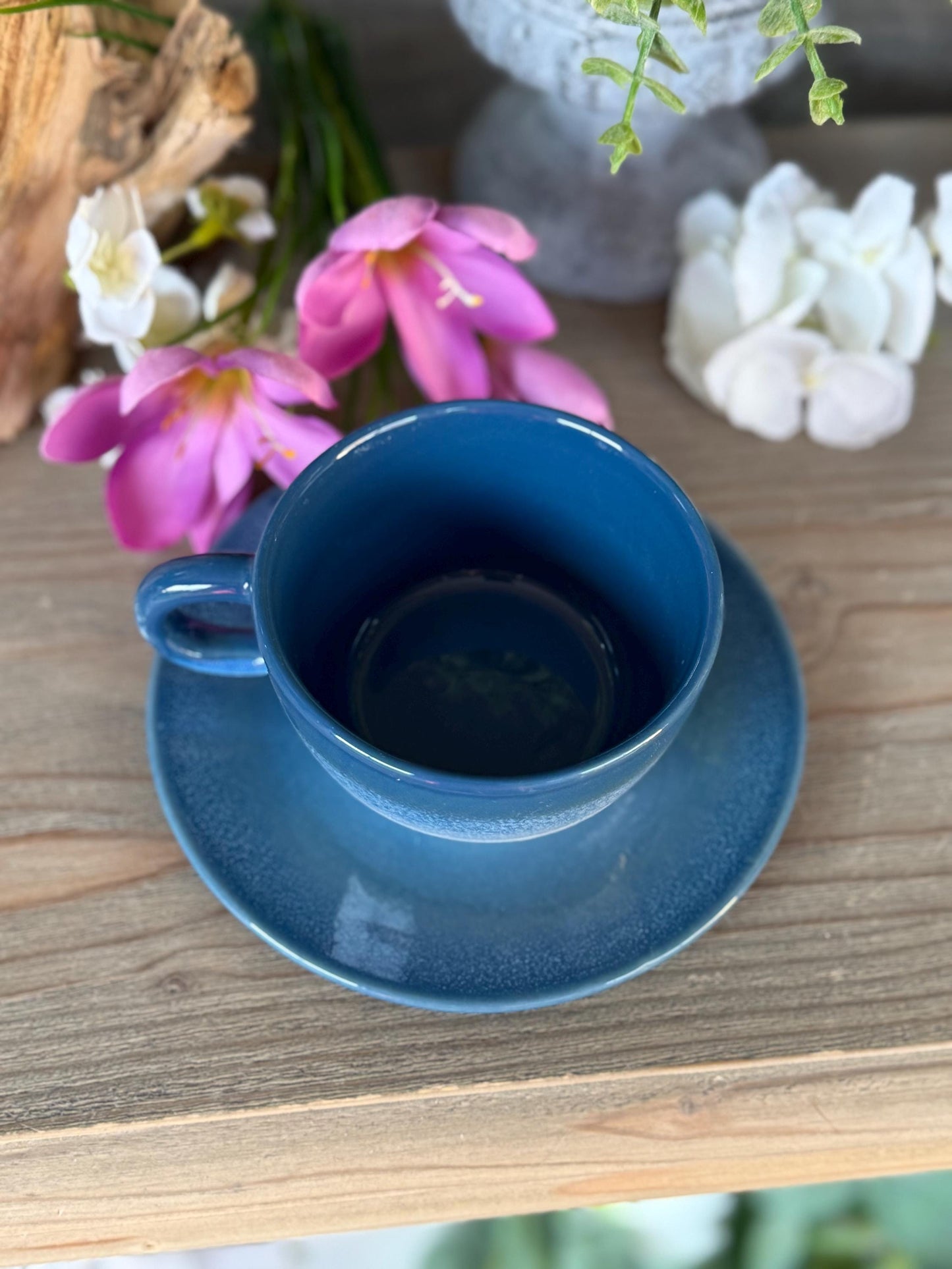 Blue Mojave Tea Cup and Saucer Set