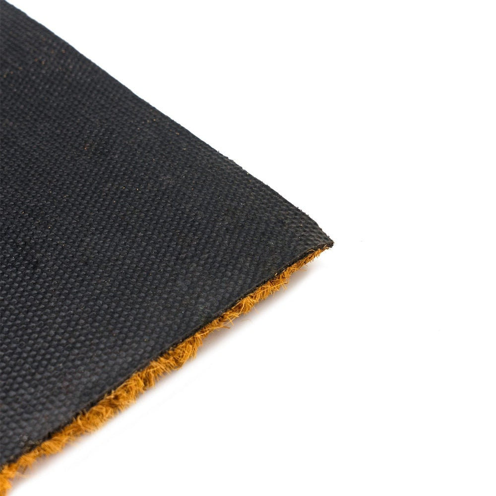 Black Heart Non-Slip Coir Door Mat - 60 x 40cm