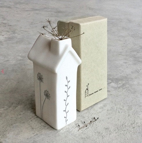 White Porcelain Tall Flower House Vase