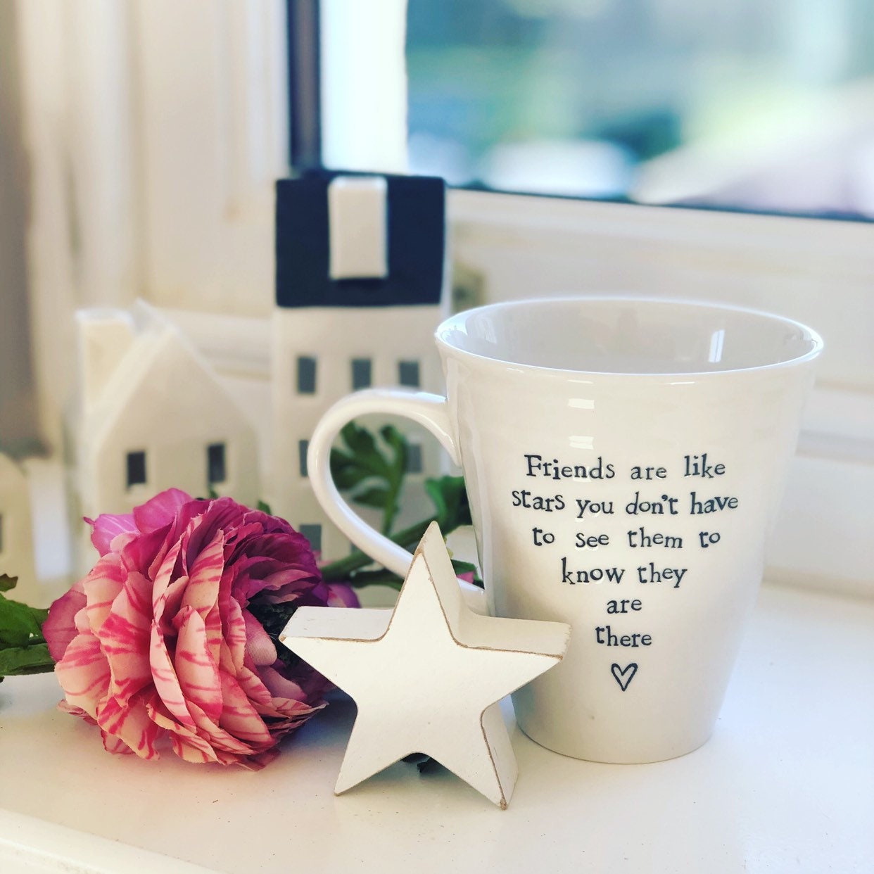 East of India porcelain mug - Friend are like stars