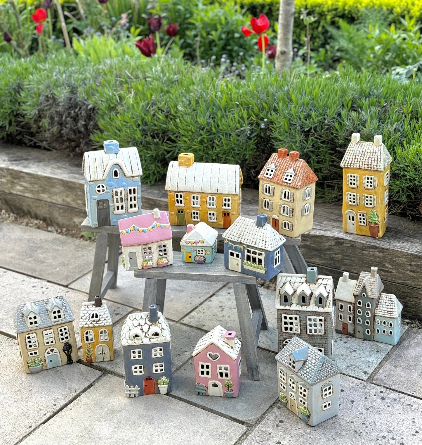 NEW! Country Chic Tealight Chateau