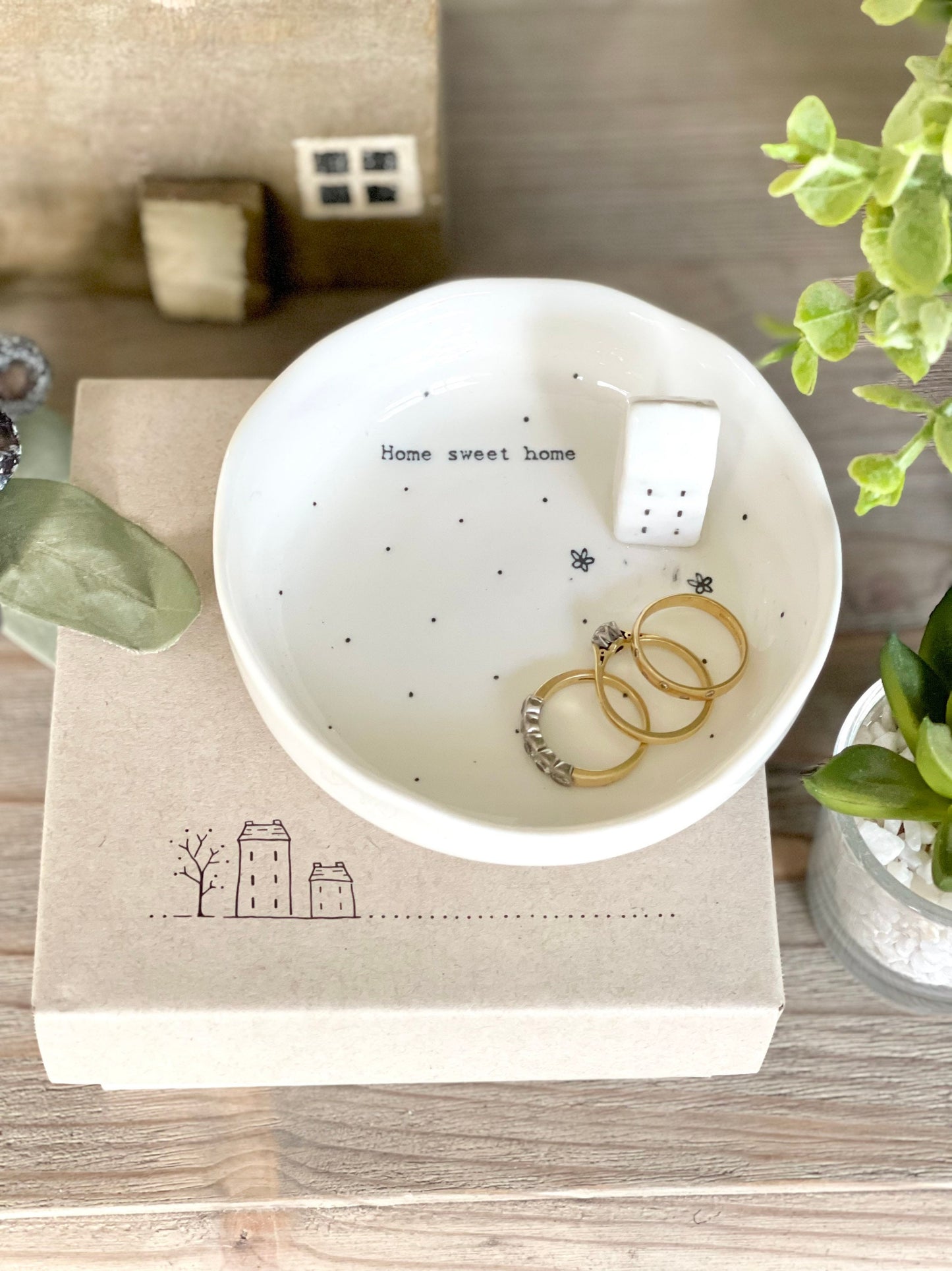 Home Sweet Home Boxed Jewellery Dish