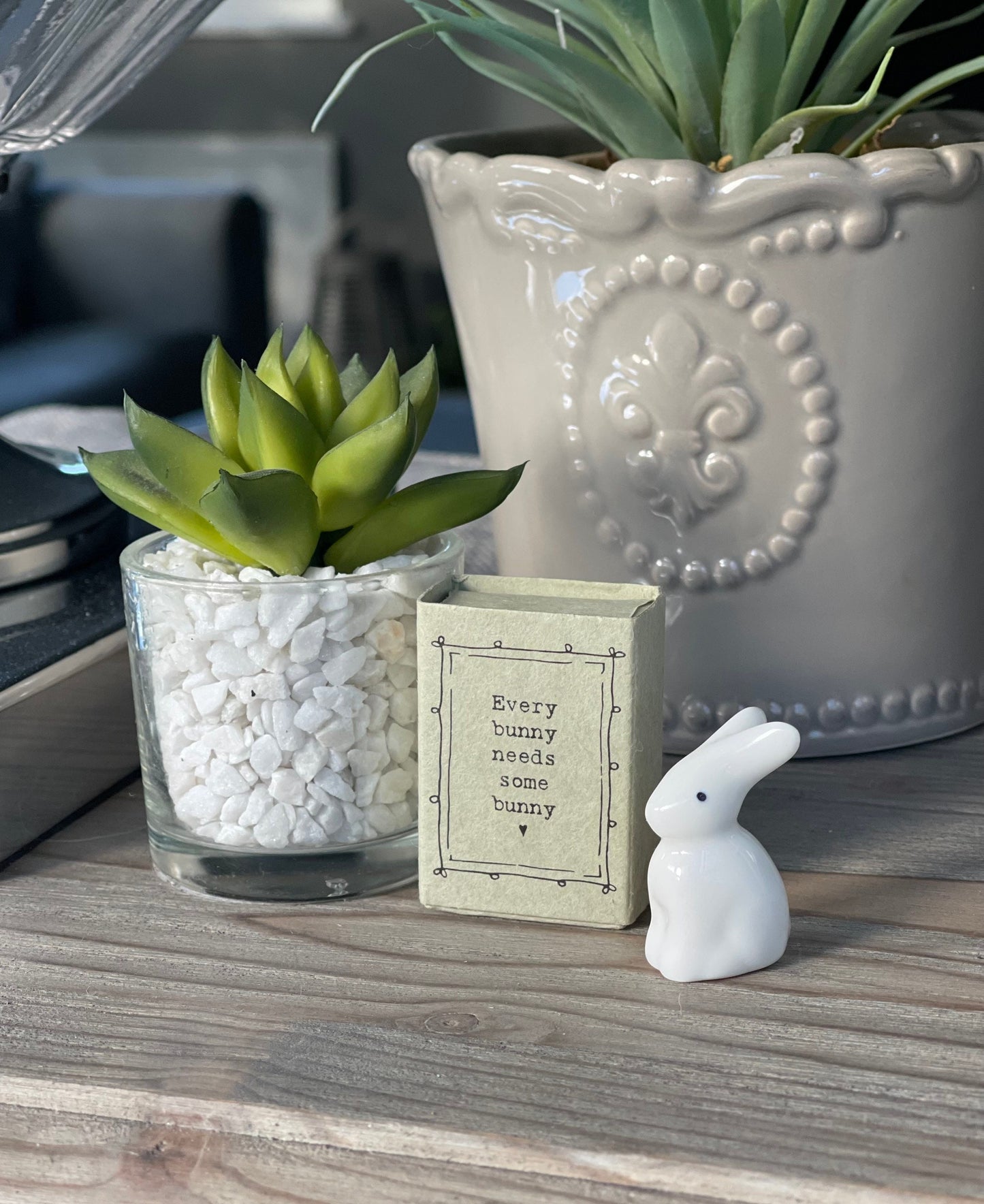 Every bunny needs some bunny - Matchbox Porcelain Bunny -