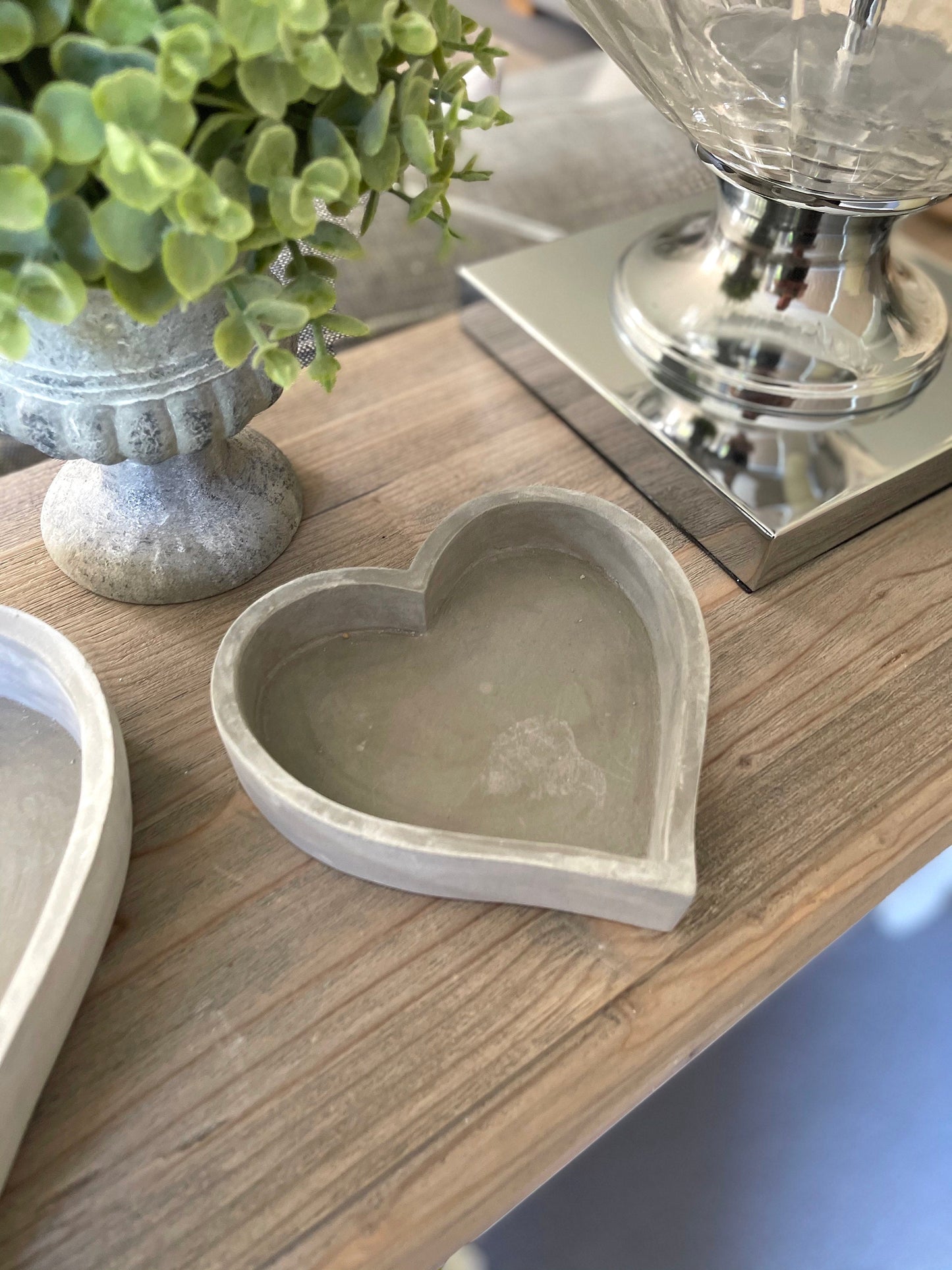 Cement Heart Tray - 3 sizes