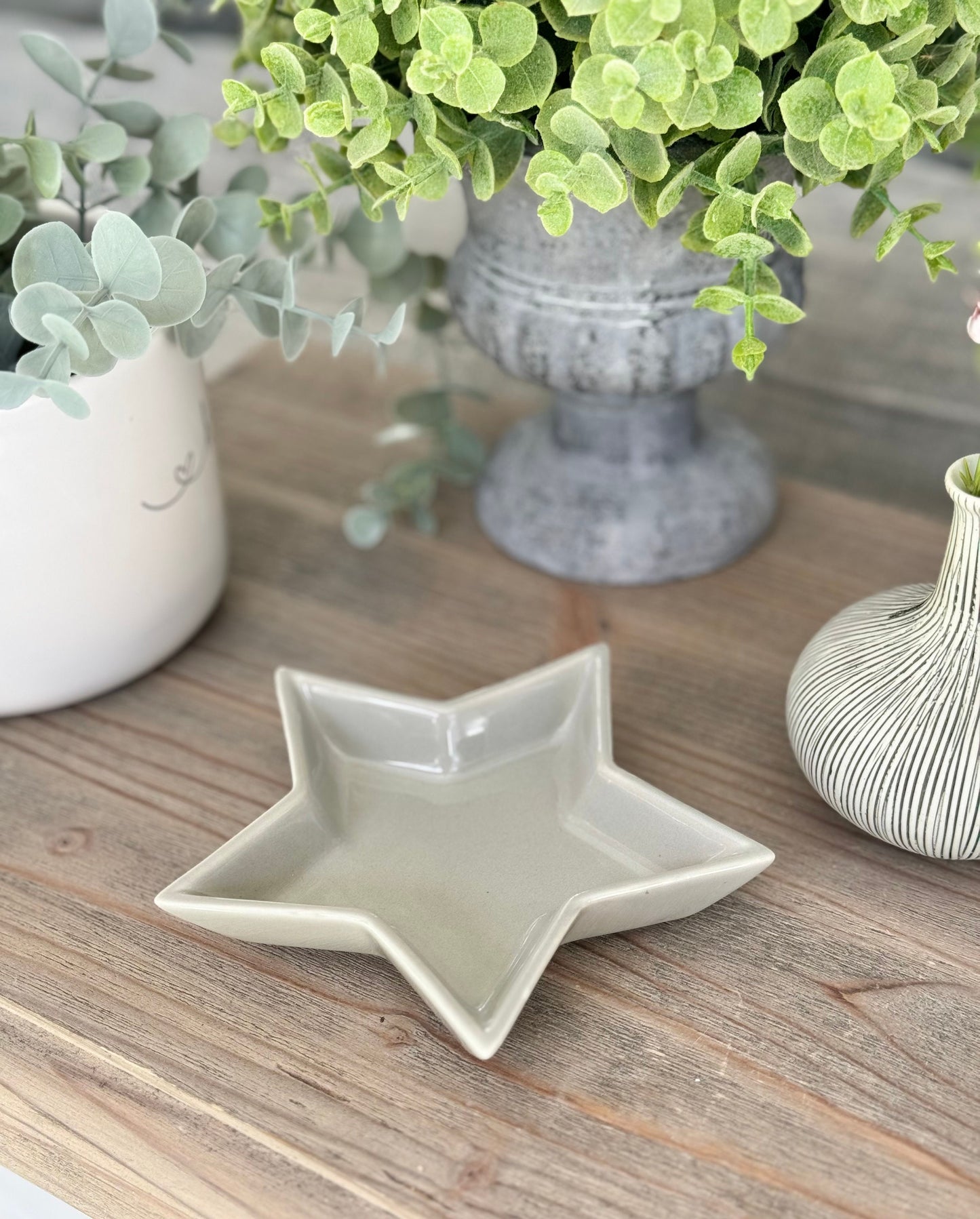 Grey Ceramic Star Dish