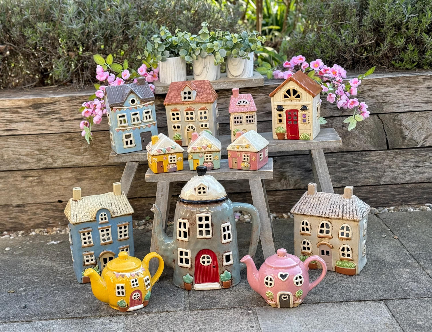 Ceramic Houses/Tea Lights