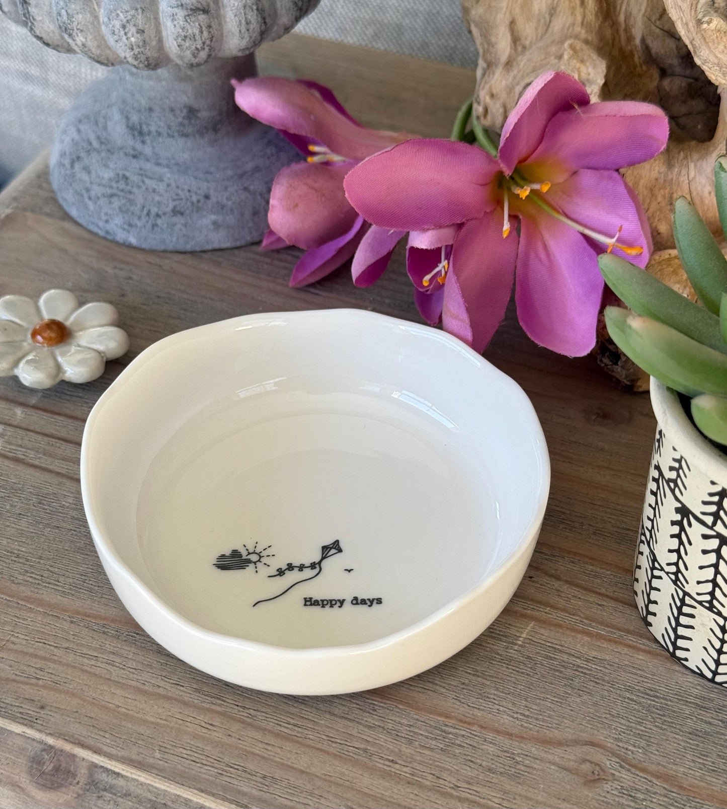 Happy Days Porcelain Jewellery Dish