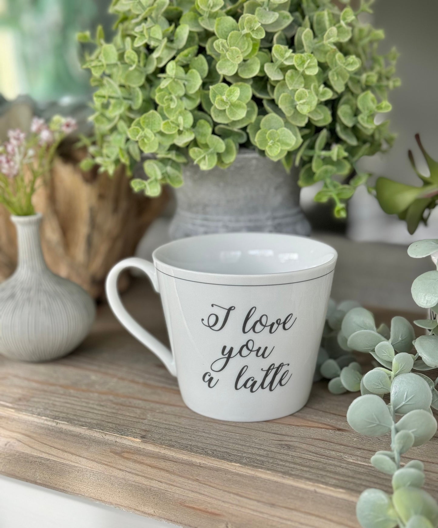 I Love you a Latte Porcelain Mug