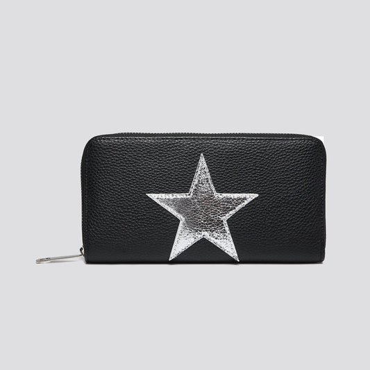 Black Purse with Silver Star