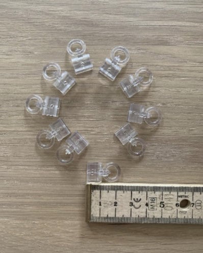 Clip-On Roman Blind Ring for Rods