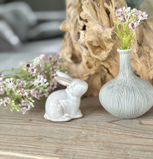 Small Natural Glossy Bunny.