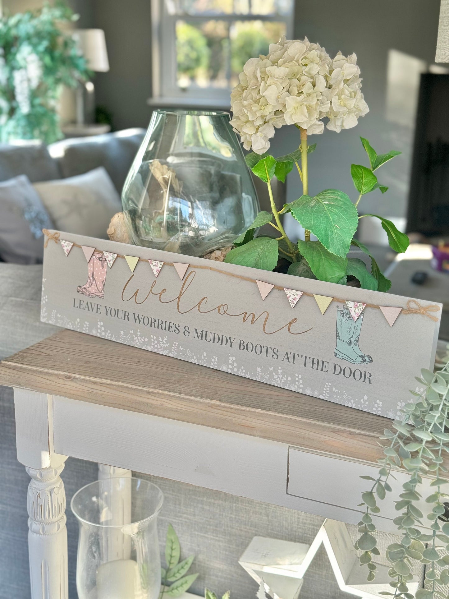 Welly Boot Welcome Plaque Sign