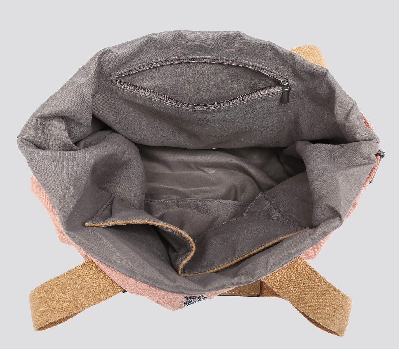 Pale Grey  Shoulder Bag with Encrusted Star