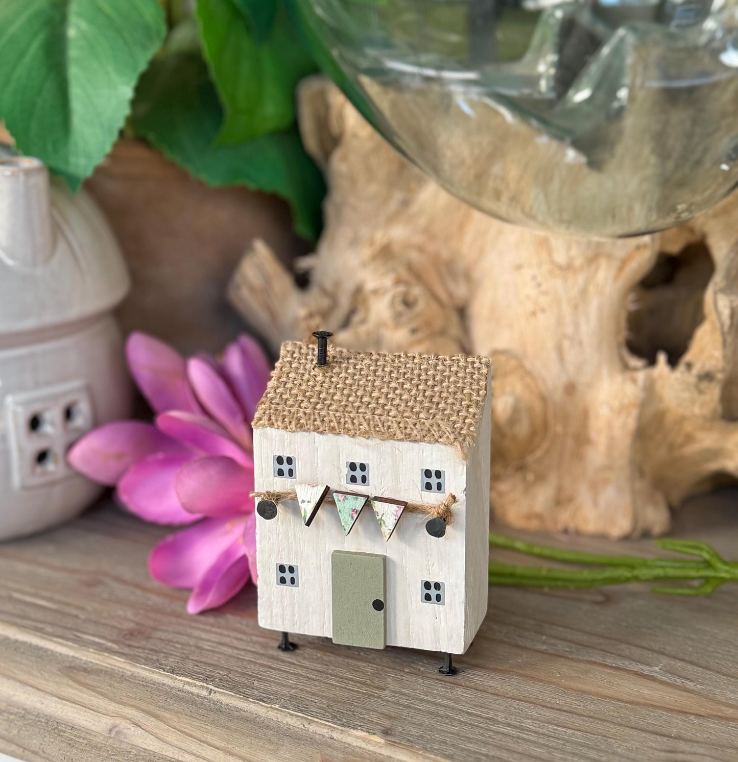 Small Wooden Houses on Legs - Sold Individually