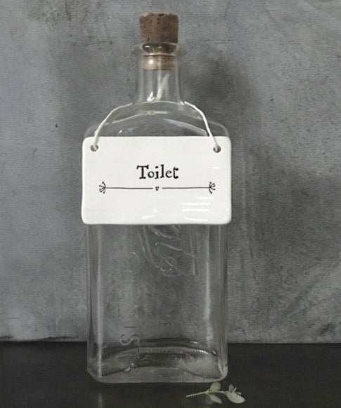 Porcelain sign - Toilet