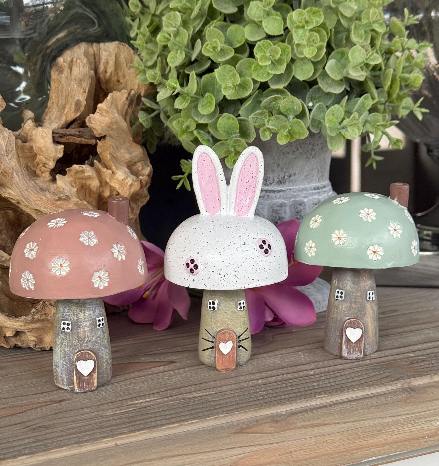 Wooden Mushroom House - Choice of 3 Designs