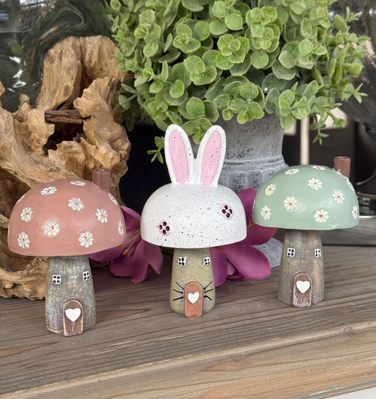 Wooden Mushroom House - Choice of 3 Designs