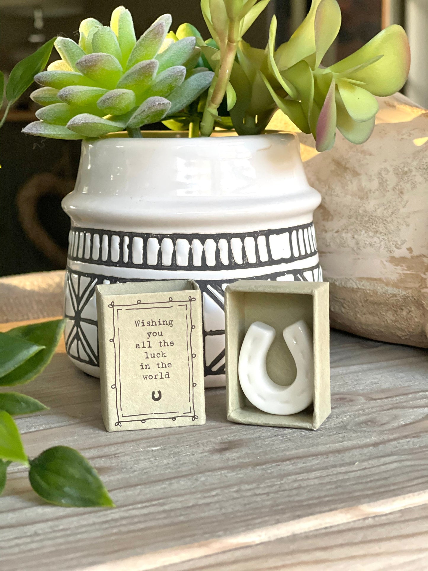 Wishing you luck - Matchbox Horseshoe