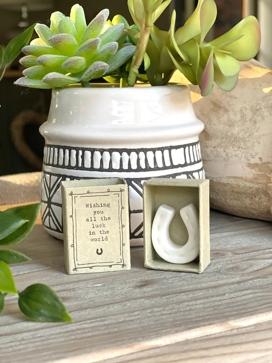 Wishing you luck - Matchbox Horseshoe