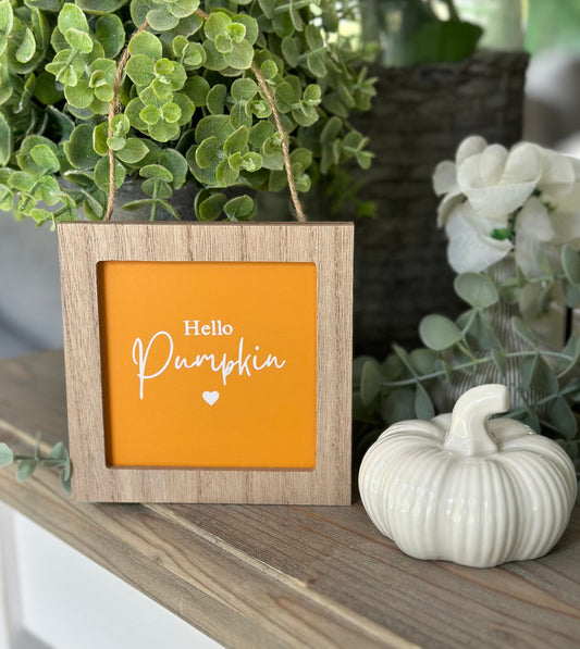 Hello Autumn Hanging Sign
