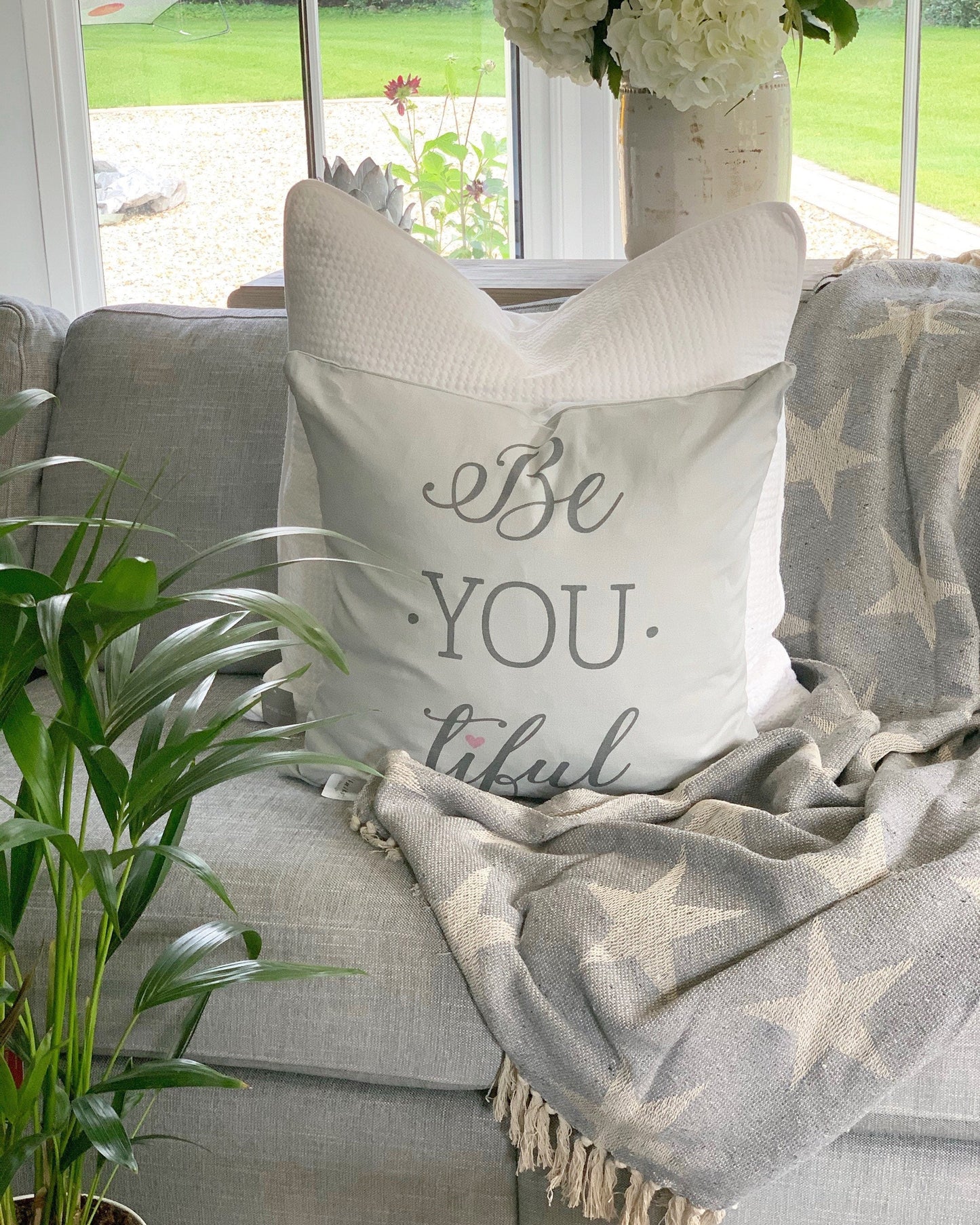 Light Grey Be You Tiful Cushion