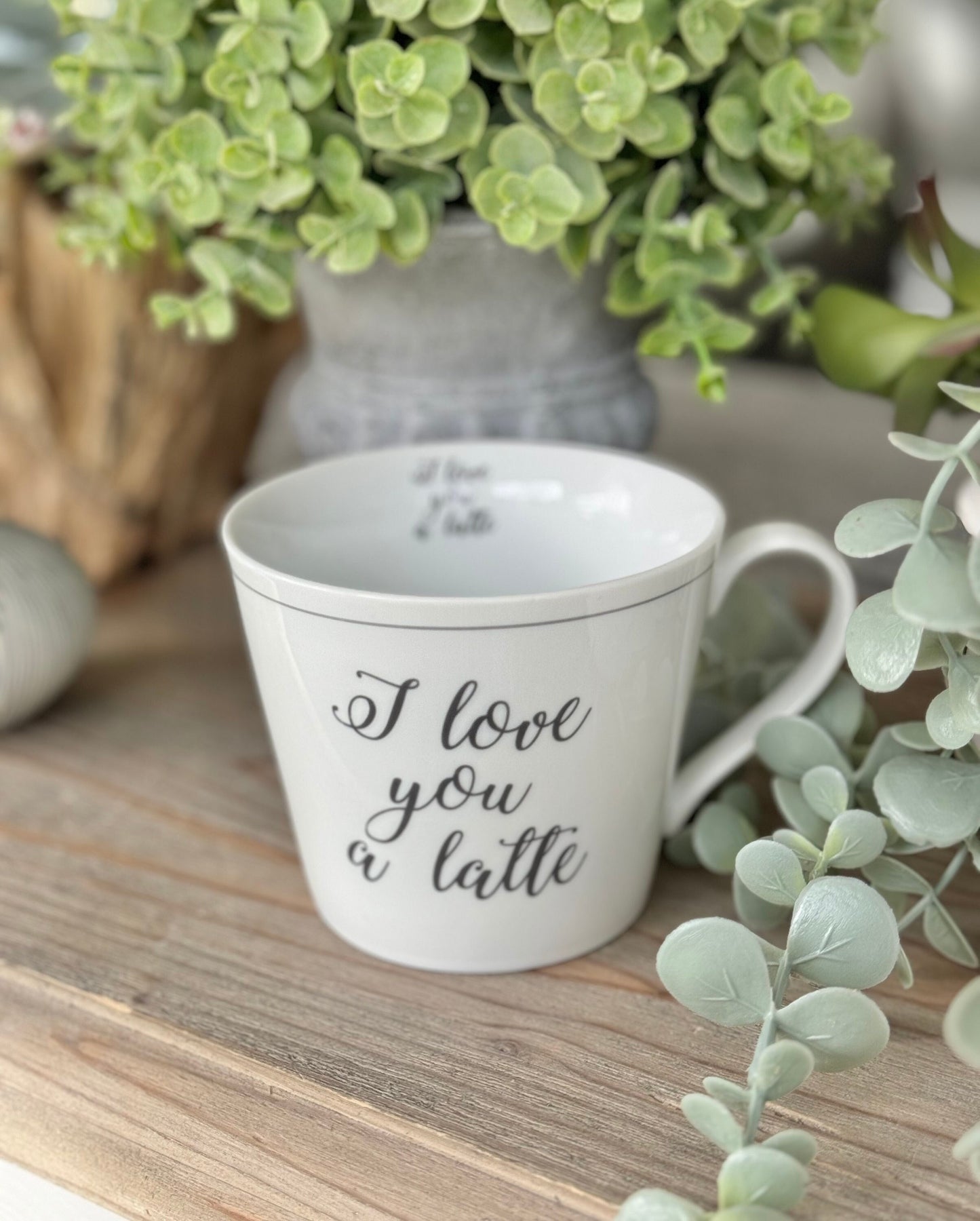 I Love you a Latte Porcelain Mug