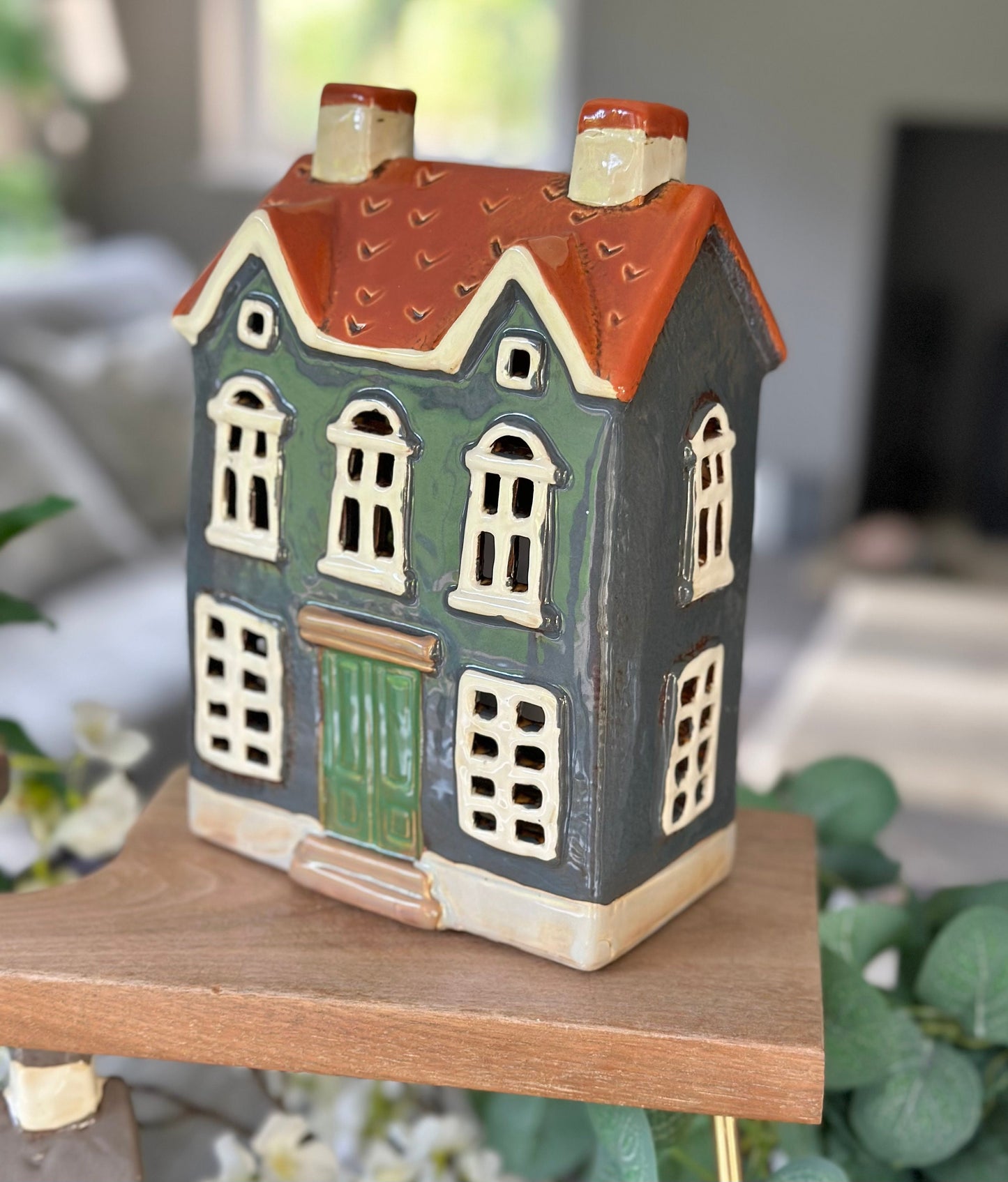 Ceramic House/Cottage Candle Holder -  Available in 3 designs
