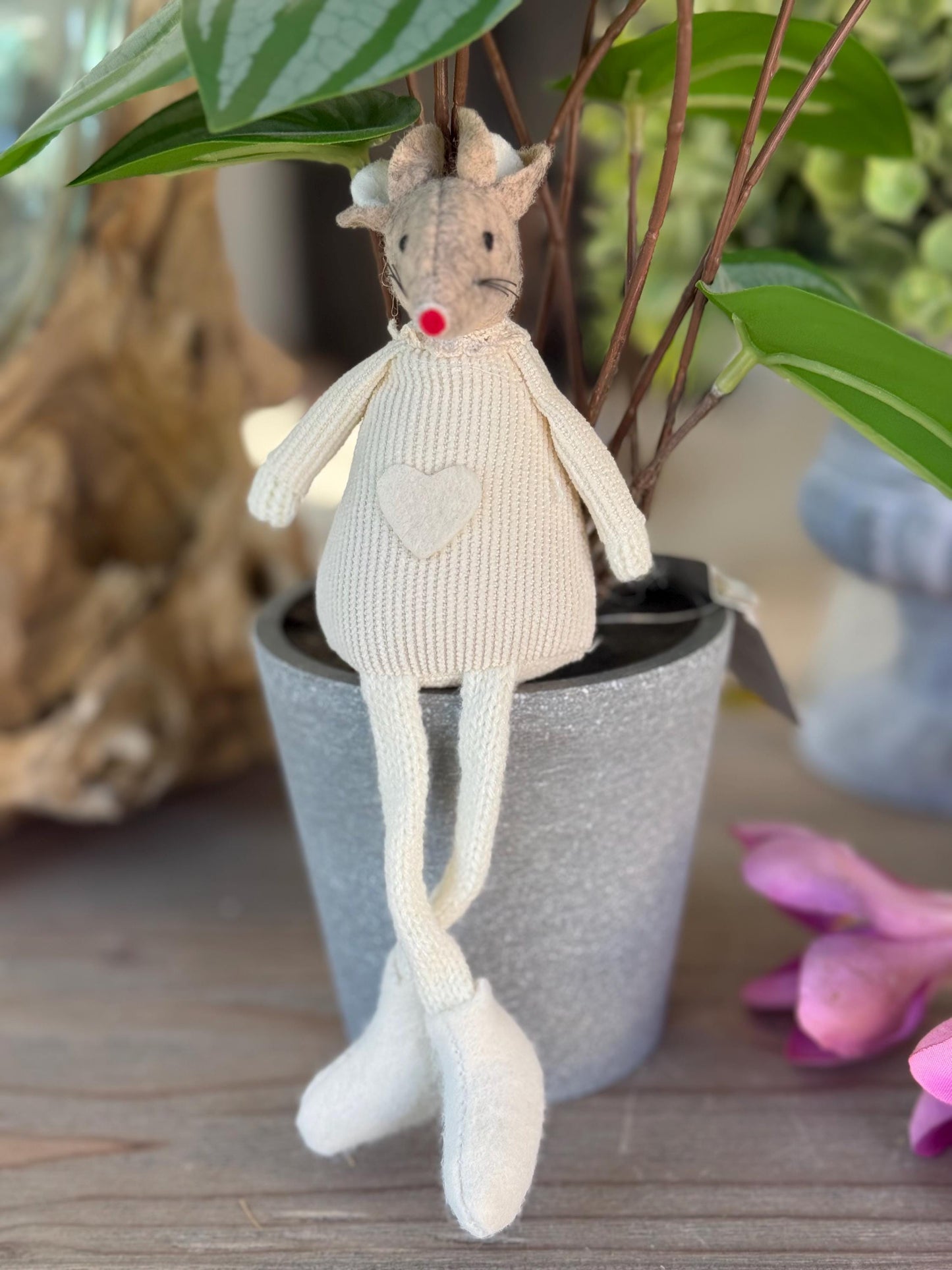 Super Soft Shelf Sitting Mice - 3 colour options, sold individually