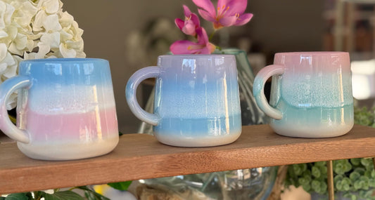 NEW! Mojave Ombre Glaze Stoneware Mugs
