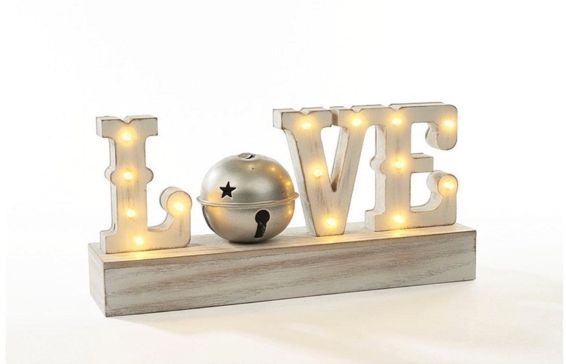 LED Love Sign with Bell