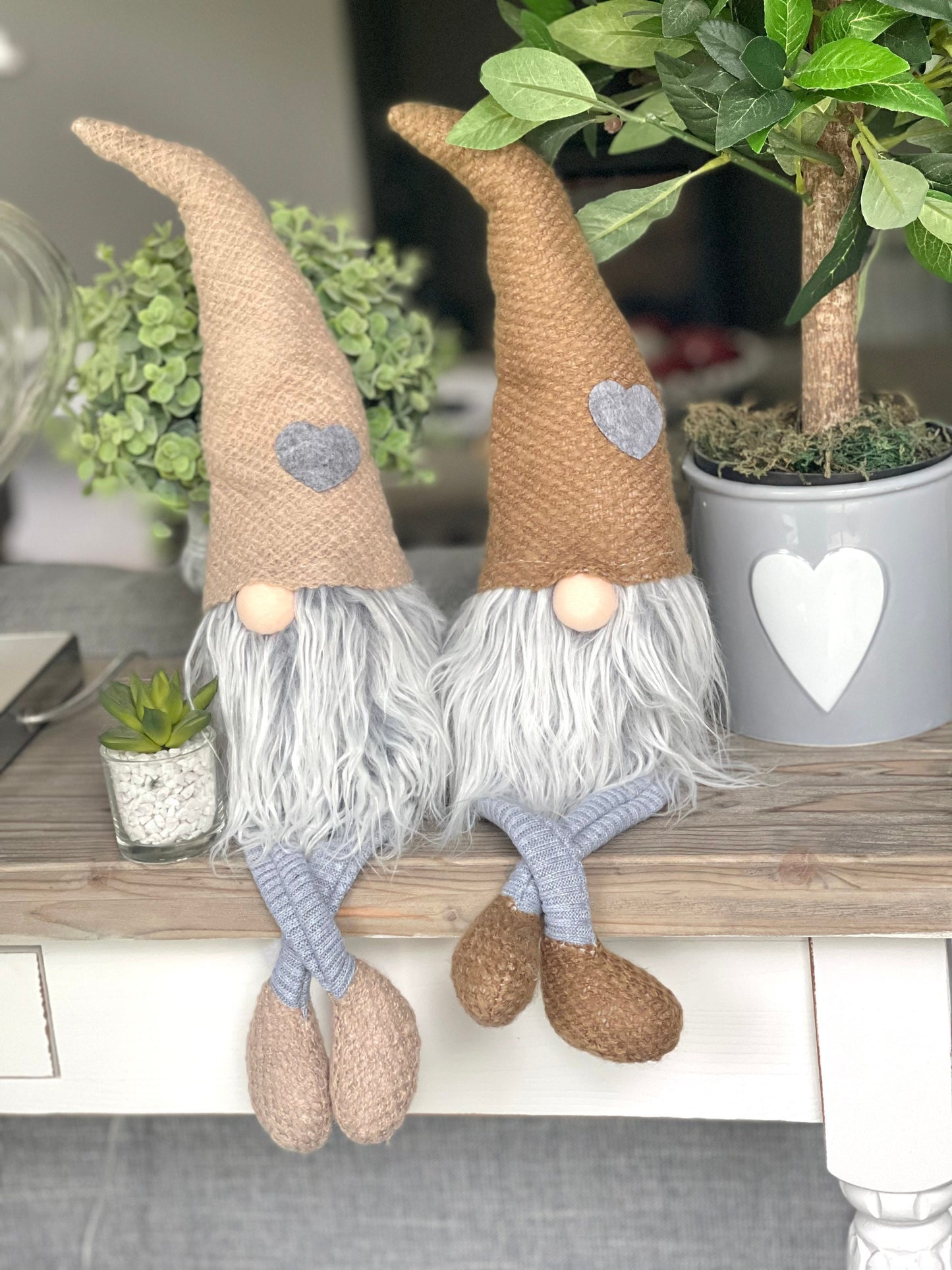 Dangly Leg Gonk With Taupe/Brown Hat and Boots